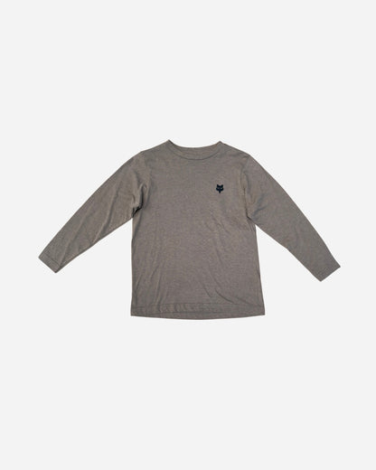 Kinder Langarm T-Shirt Fox Racing Kritical Premium - Meliert Grau