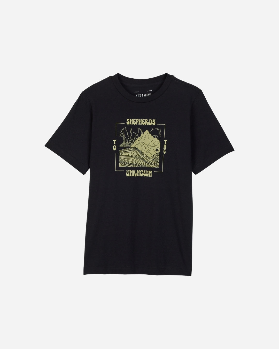 Fox Racing Shepherd Kurzarm-T-Shirt für Kinder und Jugendliche – Schwarz