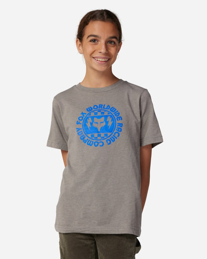 T-shirt Jeunes Fox Racing Next Level manches courtes - Graphite chiné