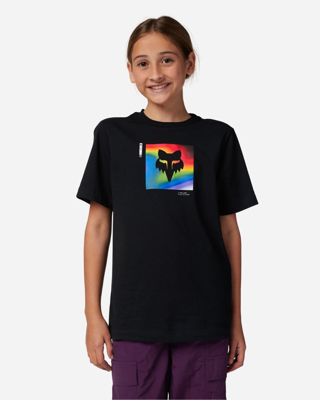 T-shirt Jeunes Fox Racing Scans manches courtes - Noir