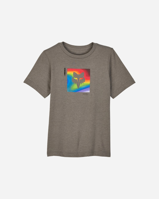 T-shirt Jeunes Fox Racing Scans manches courtes - Graphite chiné