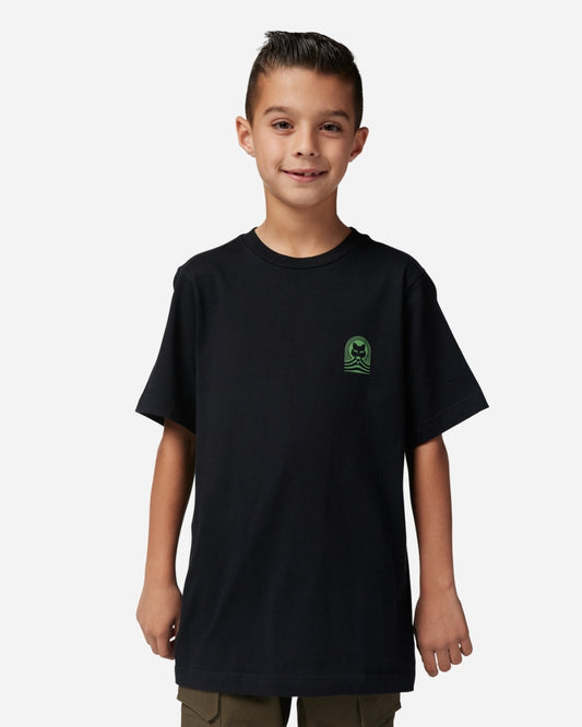 T-shirt Jeunes Fox Racing Exploration manches courtes - Noir