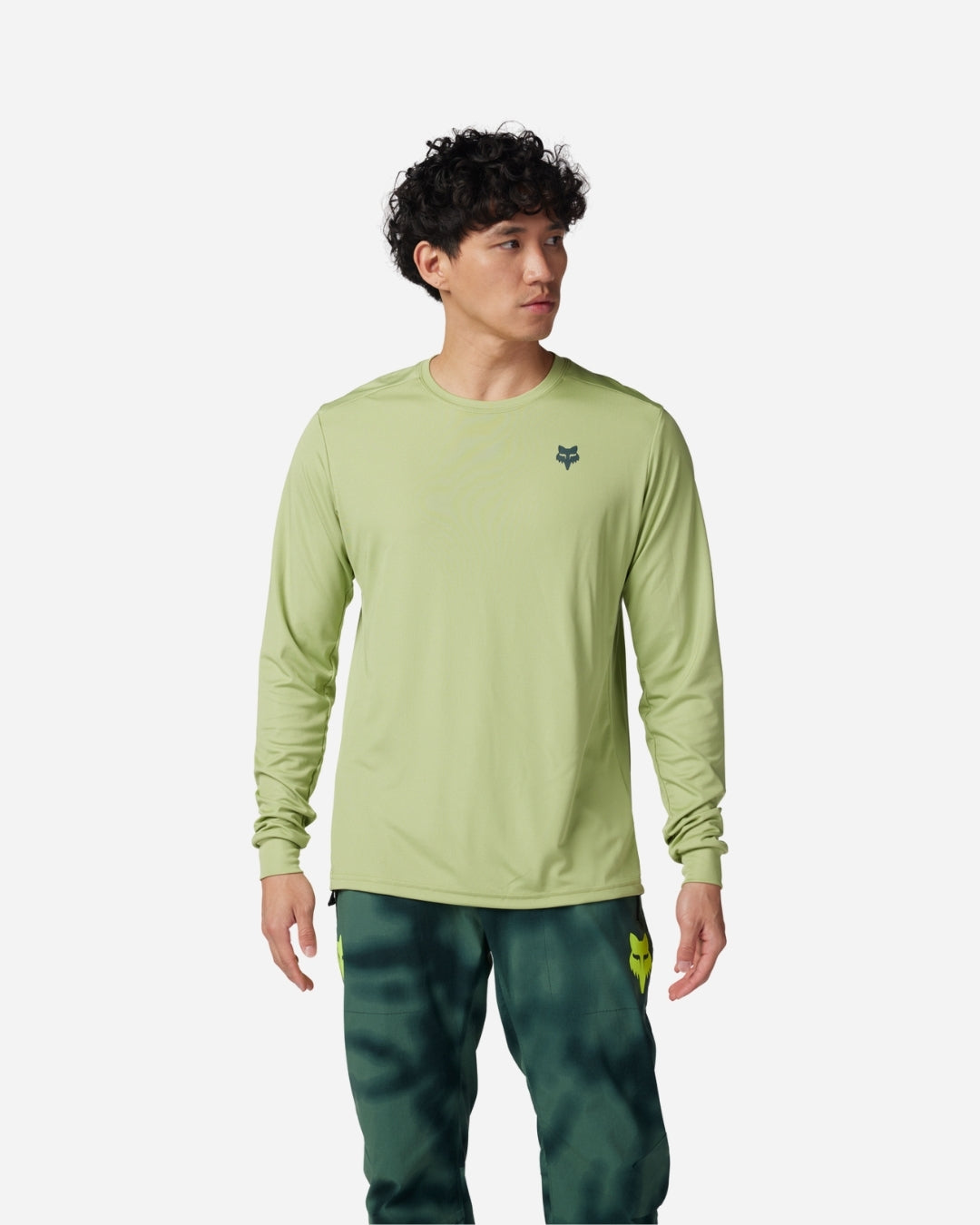 Maglia a maniche lunghe Fox Racing Ranger Wayfaring - Verde pino