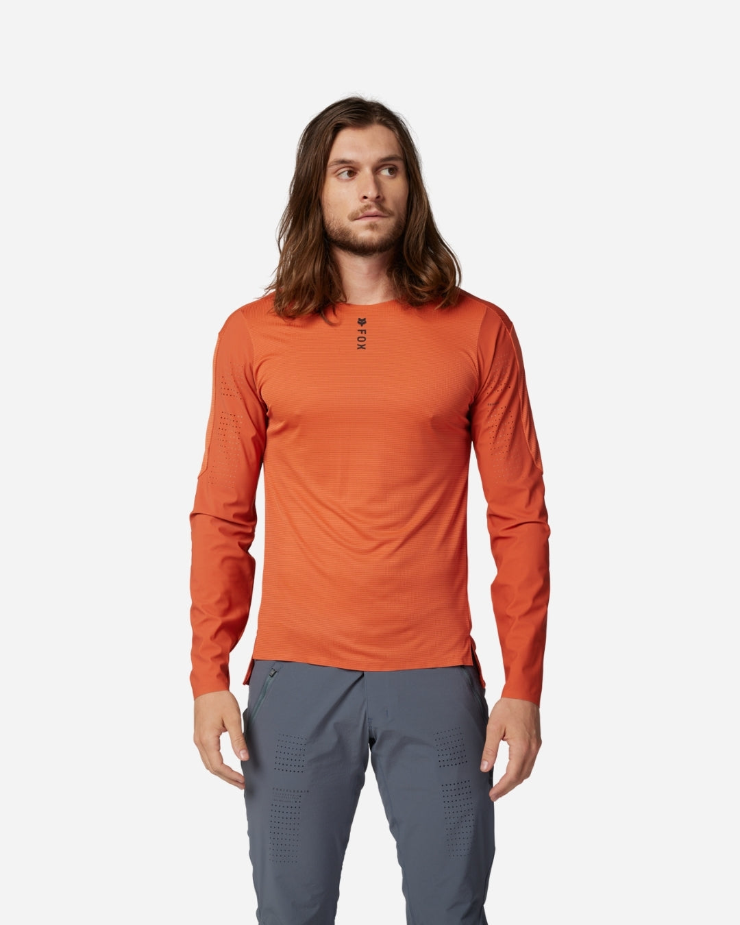 Maillot manches longues Fox Racing Flexair Pro - Orange Fluo