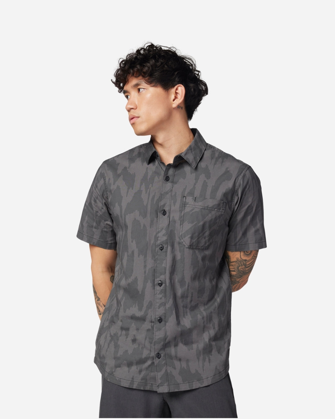 Chemise tissée Fox Racing Swarmer manches courtes - Noir