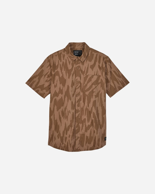 Chemise tissée Fox Racing Swarmer manches courtes - Beige Chai