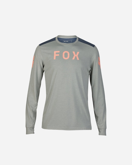 Maglia a maniche lunghe Fox Racing Ranger Aviation Drirelease - Grigio