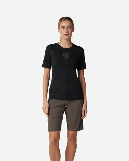 Maillot manches courtes femme Fox Racing Ranger TruDri - Noir