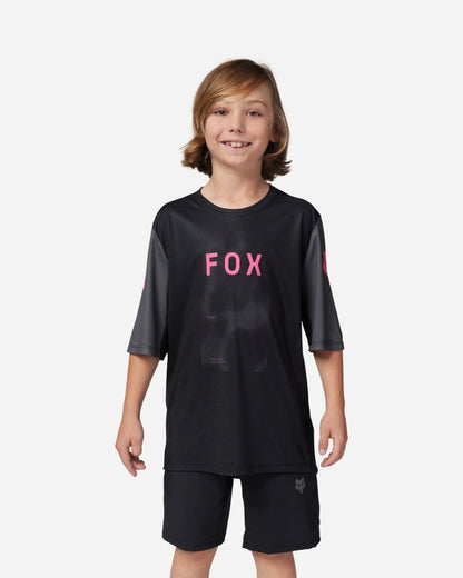 Maillot manches courtes enfant Fox Racing Ranger Taunt - Noir