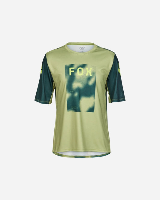 Maillot manches courtes enfant Fox Racing Ranger Taunt - Vert Pin