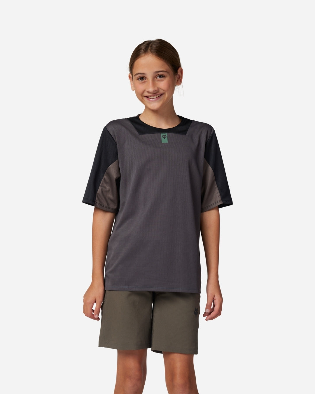 Maglia a maniche corte Fox Racing Defend per bambini - Grafite