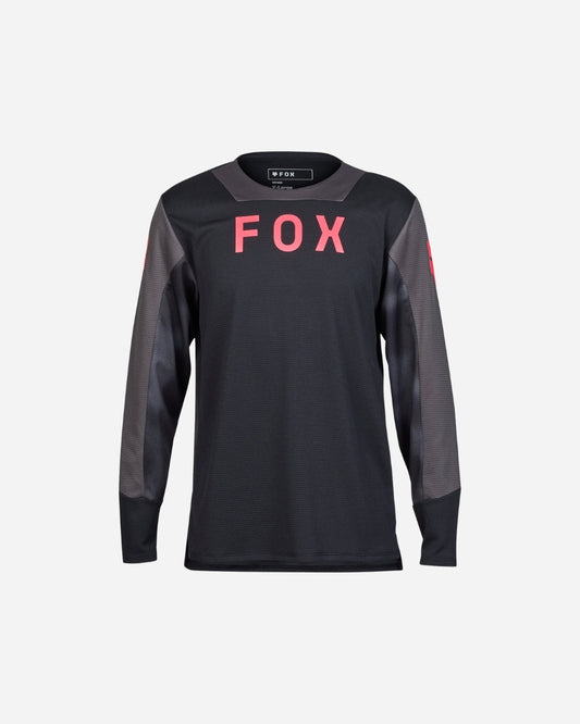 Maillot manches longues enfant Fox Racing Defend Taunt - Noir