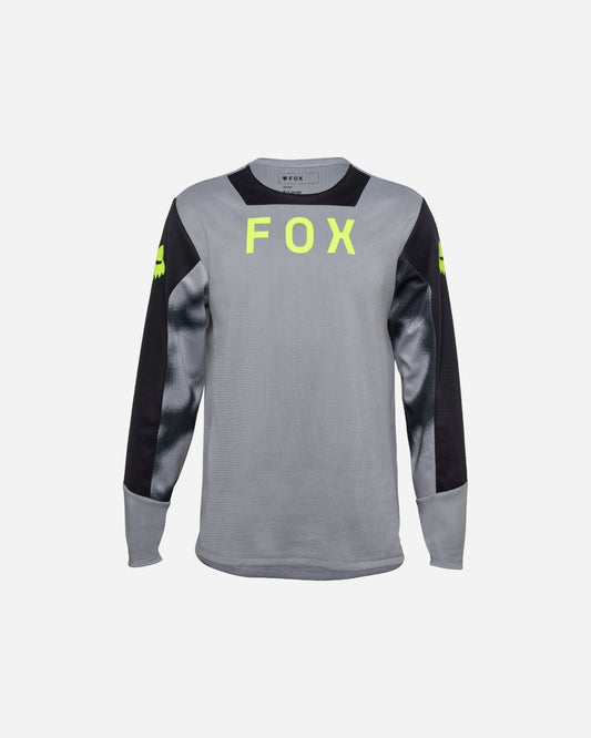 Maillot manches longues enfant Fox Racing Defend Taunt - Gris Acier