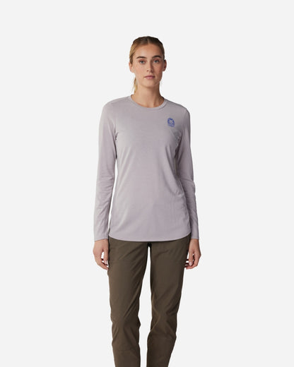 Maillot manches longues femme Fox Racing Ranger Drirelease - Gris/Gris Clair