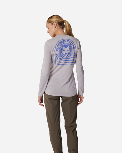 Maillot manches longues femme Fox Racing Ranger Drirelease - Gris/Gris Clair