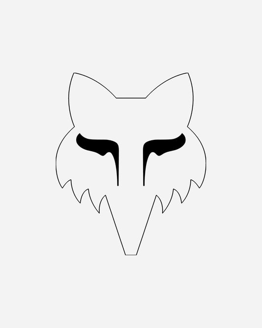 Autocollant Fox Racing Fox Head - 4cm