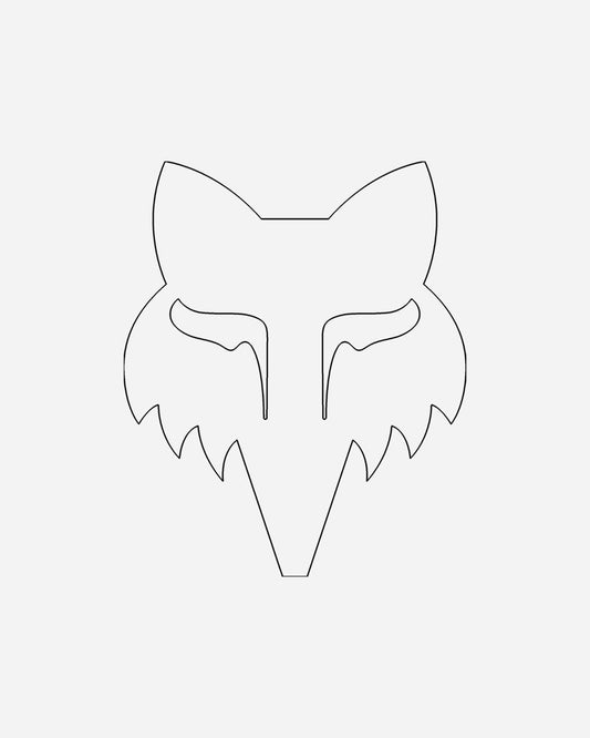 Autocollant Fox Racing Fox Head - 7cm