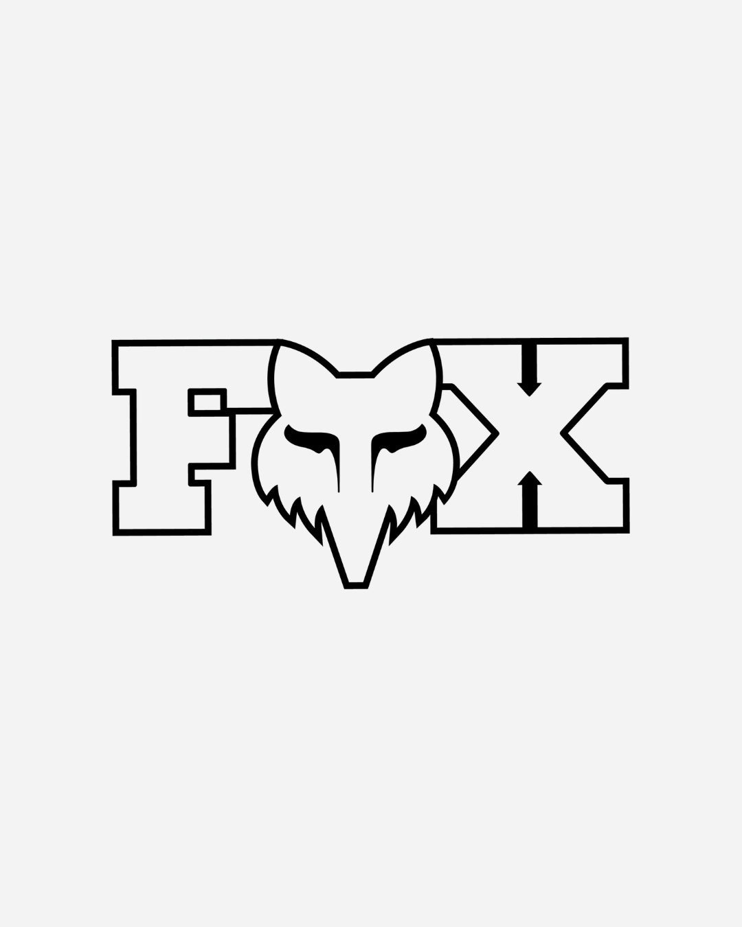 Autocollant Fox Racing Fox Head X - 3cm