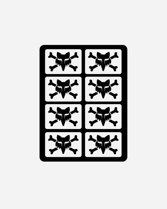 Autocollant Fox Racing Victory Logo Pack - Blanc