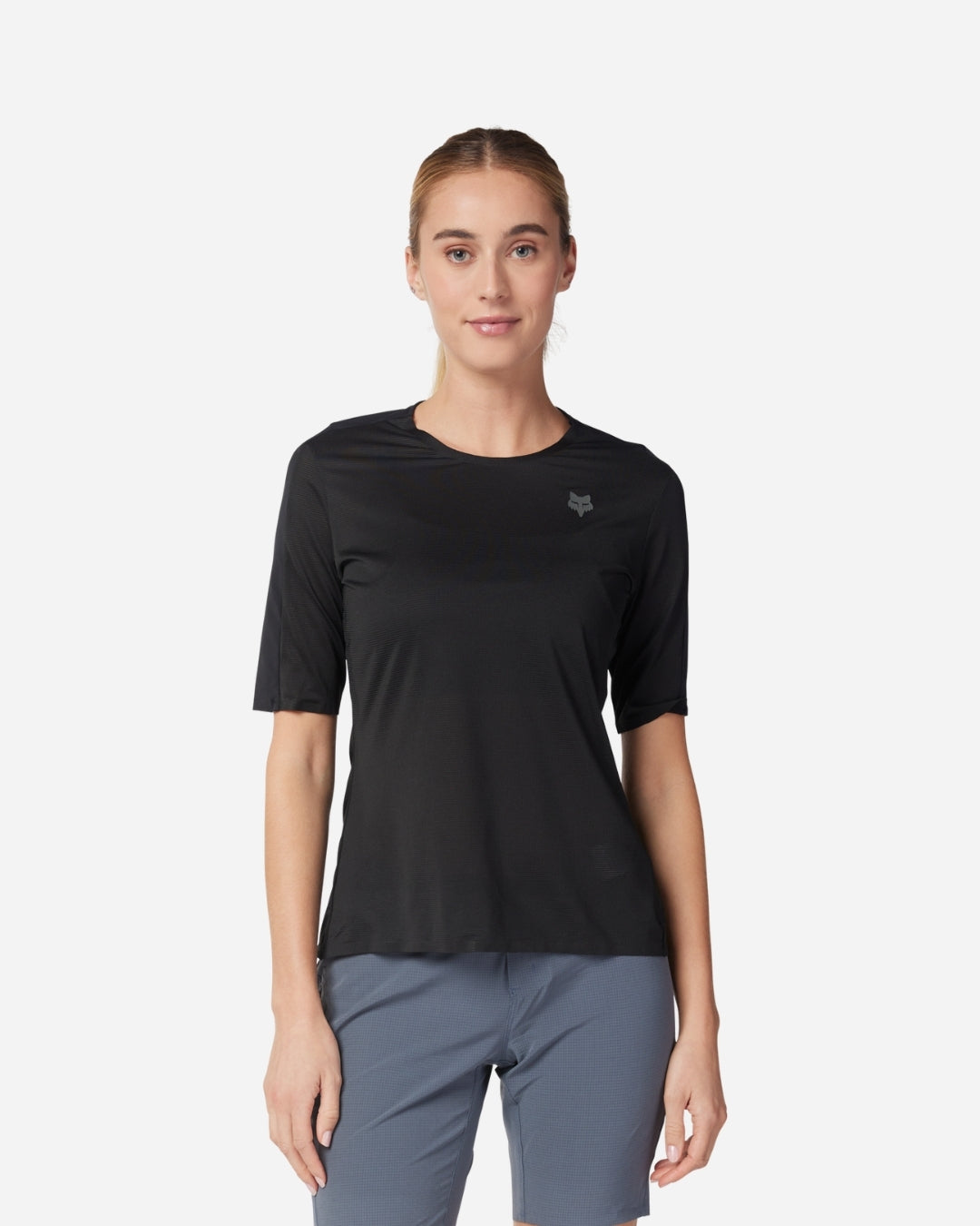Fox Racing Flexair Ascent Women's Short Sleeve Jersey - Black