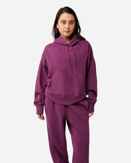 Sweat à Capuche Oversize Fox Racing Wordmark - Sangria