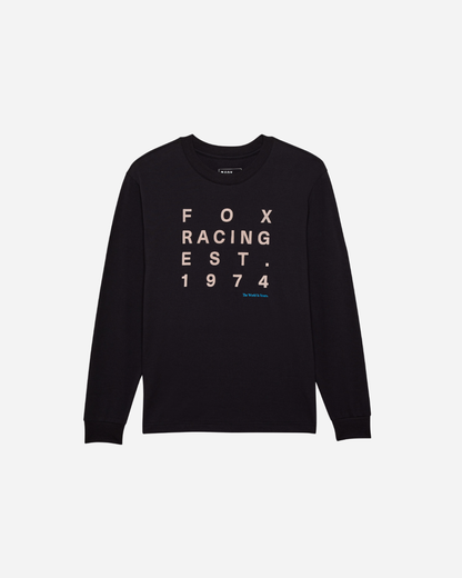 T-shirt maniche lunghe Donna Fox Racing Est. 1974 - Nero
