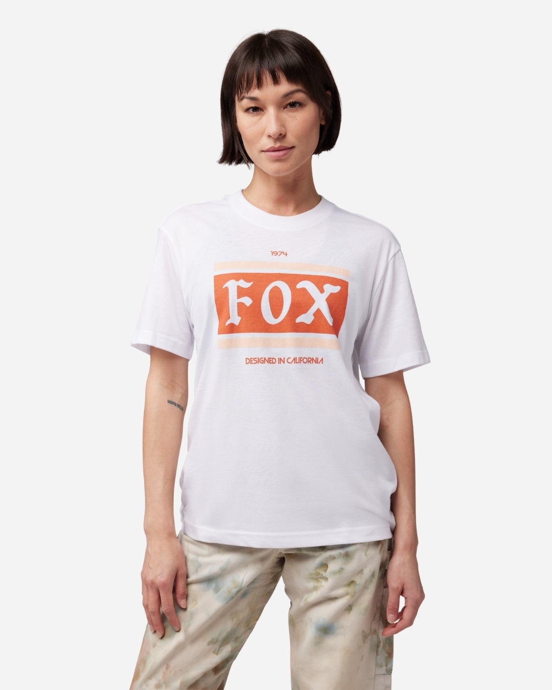 T-shirt Femme Fox Racing Heritage manches courtes - Blanc