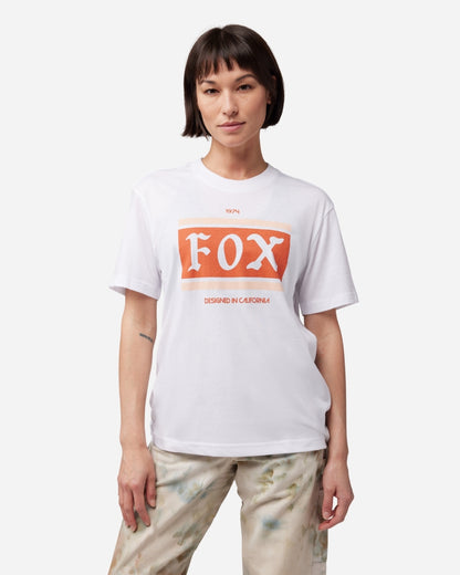 T-shirt Femme Fox Racing Heritage manches courtes - Blanc
