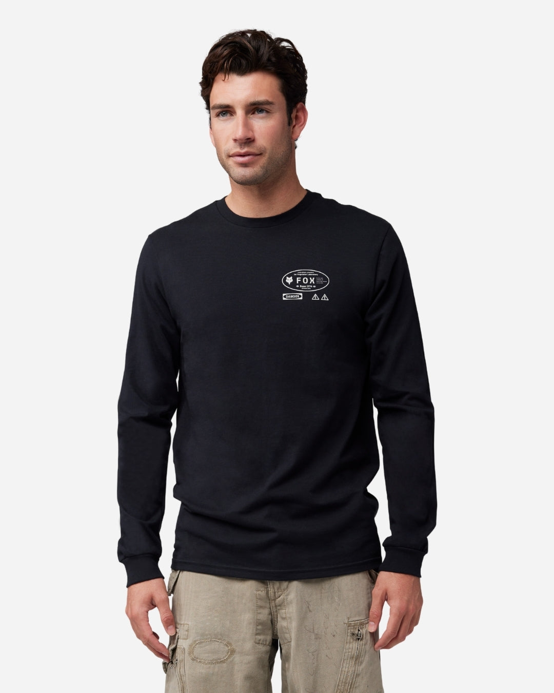 T-shirt Fox Racing Stamped manches longues - Noir