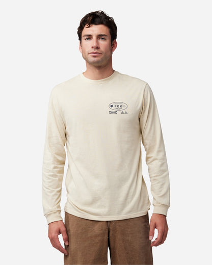T-shirt Fox Racing Stamped manches longues - Crème