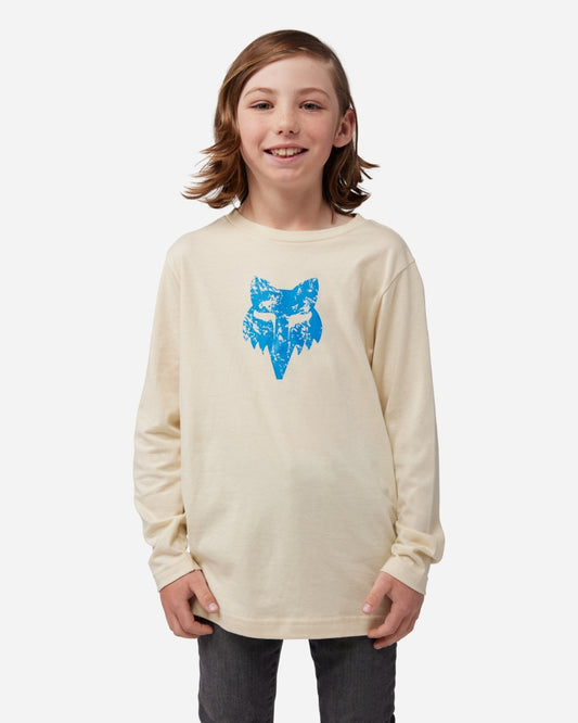 T-shirt Jeunes Fox Racing The World manches longues - Crème