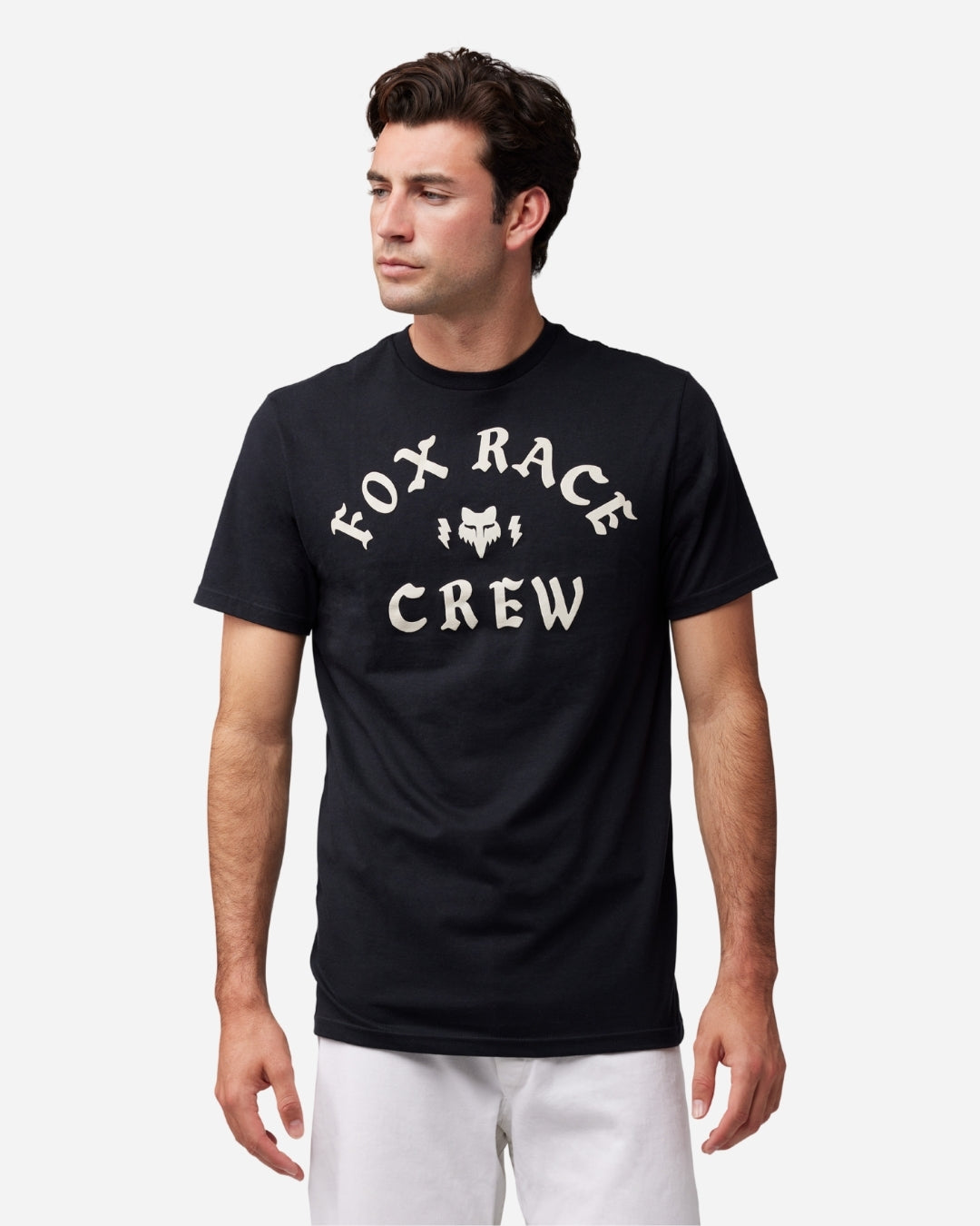 Fox Racing Renn-T-Shirt mit kurzen Ärmeln – Schwarz