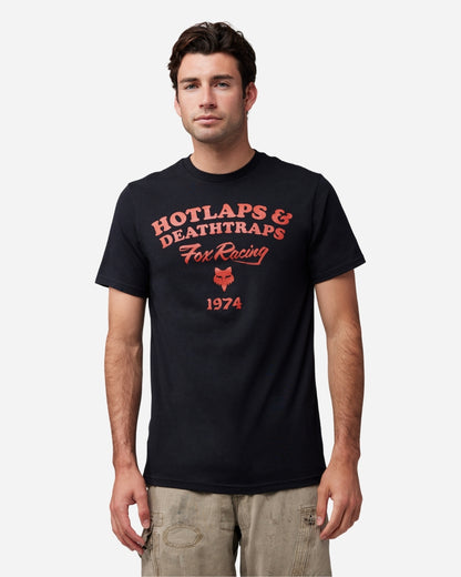 Fox Racing Hotlaps Kurzarm-T-Shirt – Schwarz