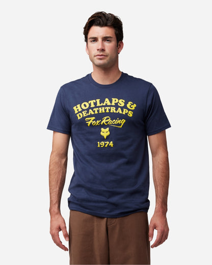 Fox Racing Hotlaps Kurzarm-T-Shirt – Mitternachtsblau
