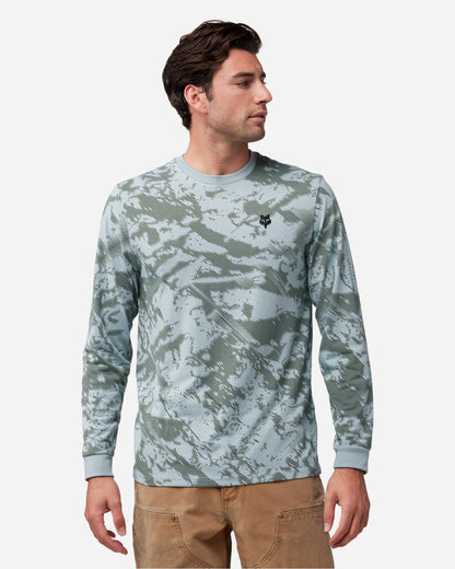 T-shirt tecnica a maniche lunghe Fox Racing Gravel - Grigio metallizzato