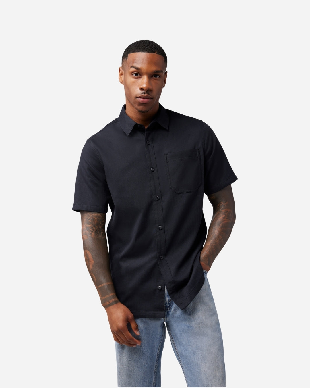 Chemise tissée Fox Racing Level Up manches courtes - Noir