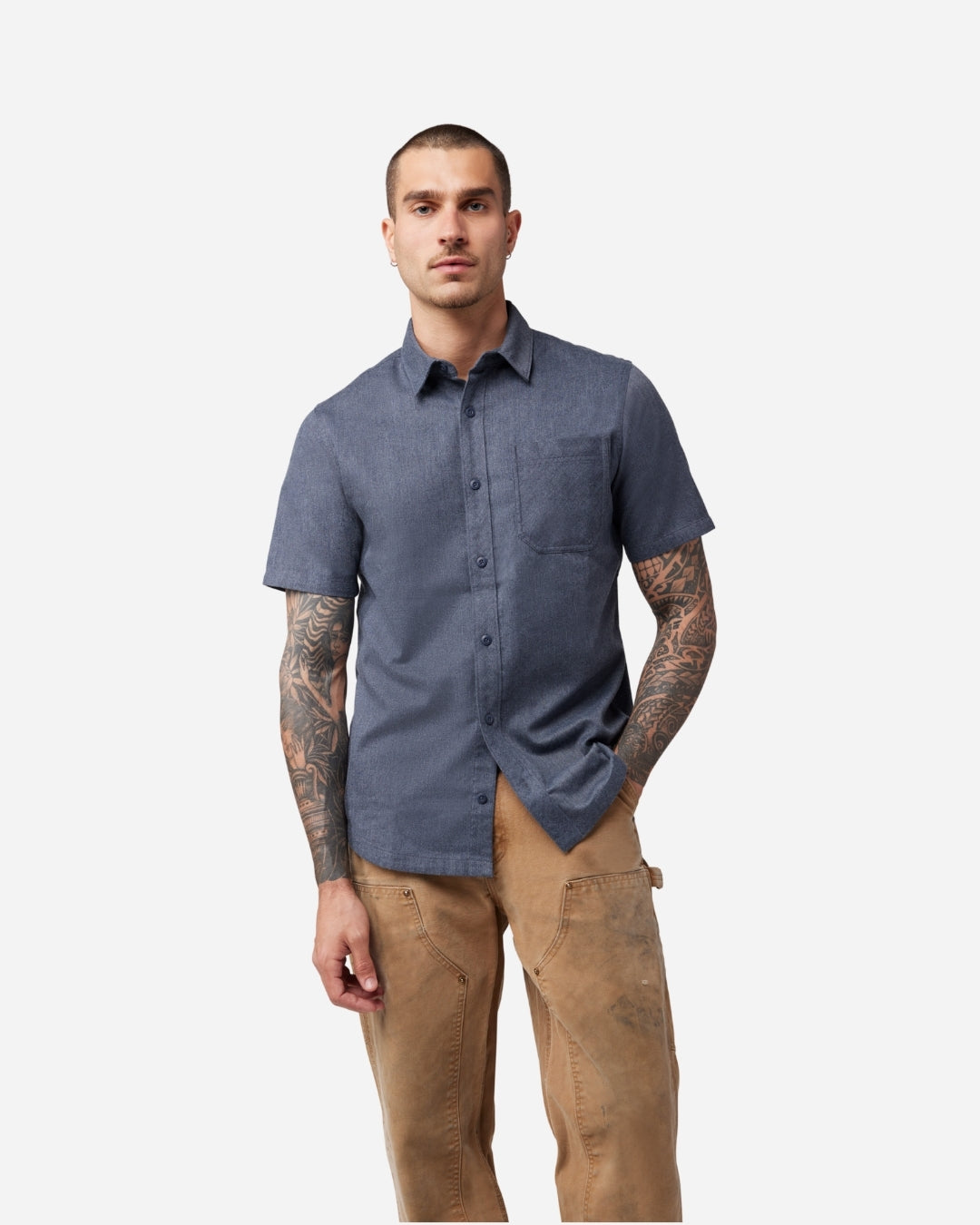 Chemise tissée Fox Racing Level Up manches courtes - Bleu minuit