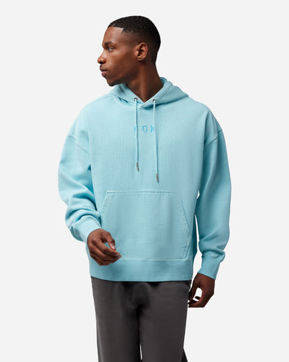 Sweat à capuche oversize Fox Racing Wordmark - Bleu