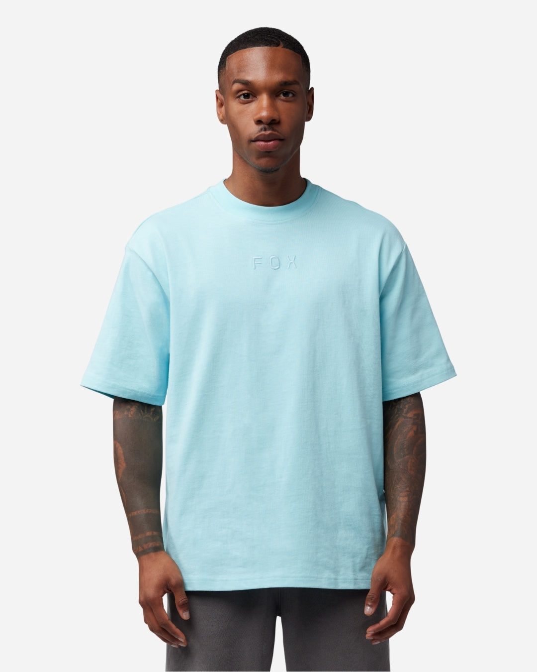 T-shirt Fox Racing Wordmark manches courtes - Bleu clair