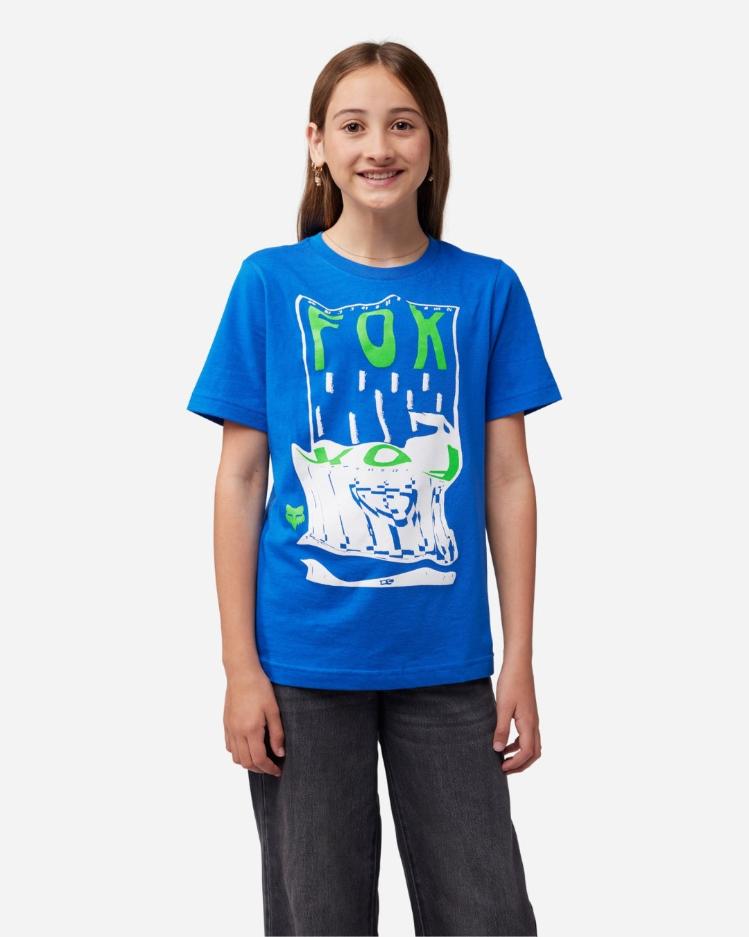 Fox Racing Energy Blast Kurzarm-T-Shirt für Kinder und Jugendliche – Blau