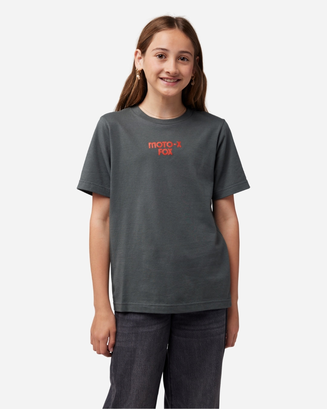 T-shirt Jeunes Fox Racing 74 manches courtes - Ombre foncée