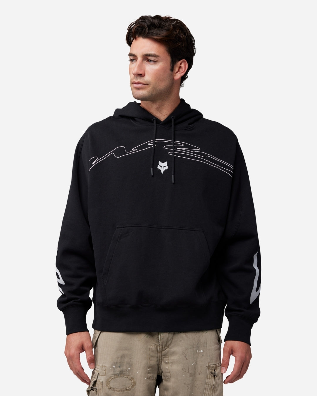 Sweat Oversize Fox Racing Energy Face - Noir
