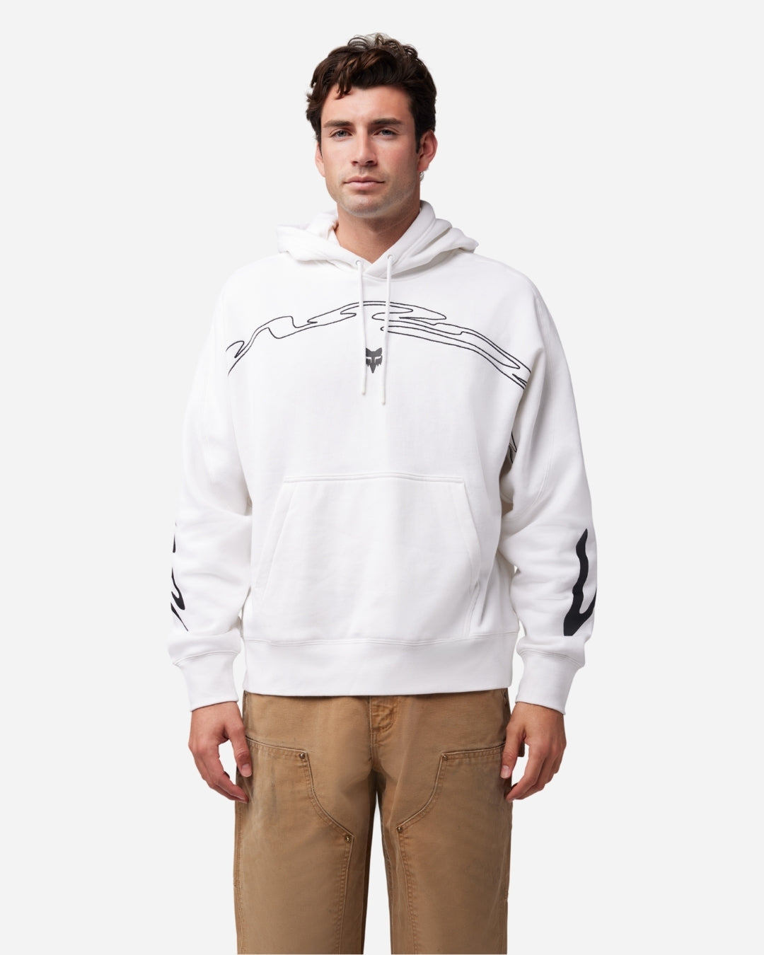 Sweat Oversize Fox Racing Energy Face - Blanc