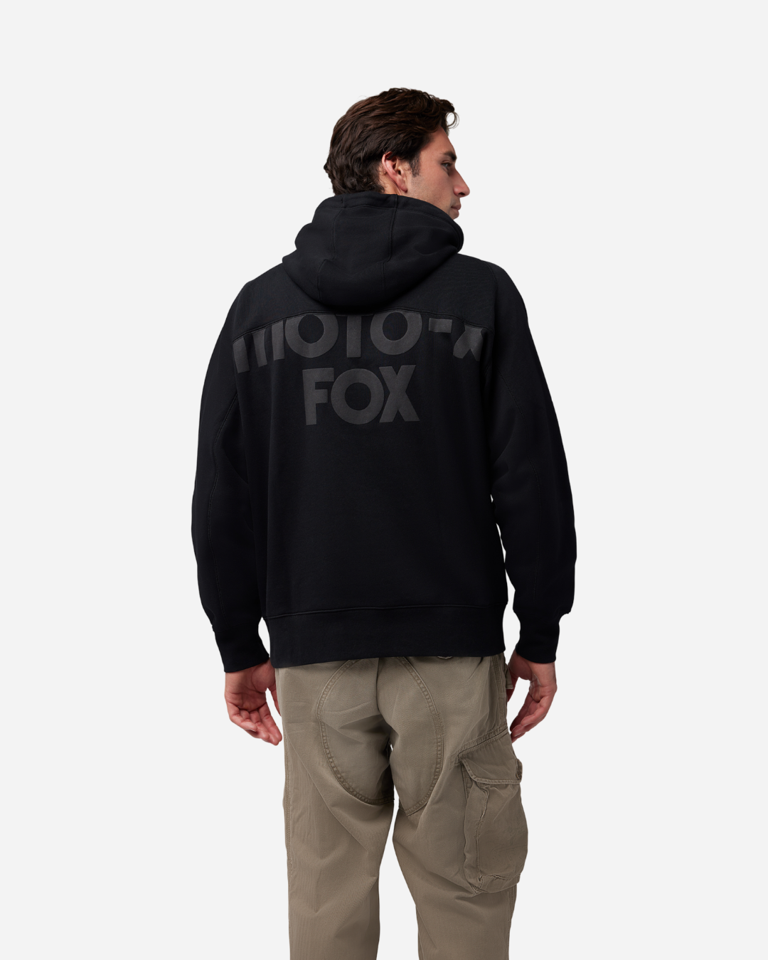 Sweat à capuche oversize Fox Racing Moto-X Fleece - Noir