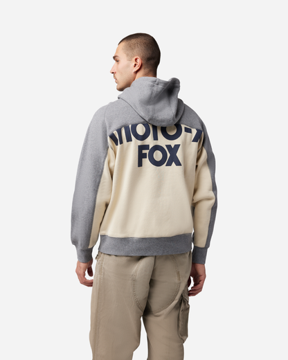 Felpa con cappuccio oversize Fox Racing Moto-X Fleece - Grigio mélange