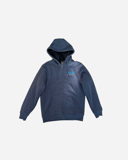 Sweat à capuche zippé Fox Racing Race Spec Sasquatch Fleece - Bleu