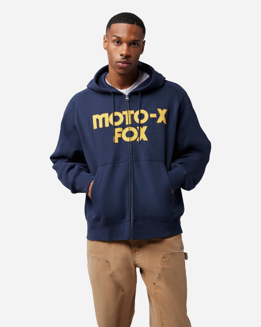 Sweat à capuche zippé Fox Racing Moto-X Oversized Fleece - Minuit