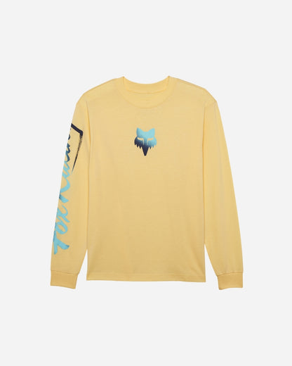 T-shirt Femme Fox Racing Scripted manches longues - Jaune Pâle
