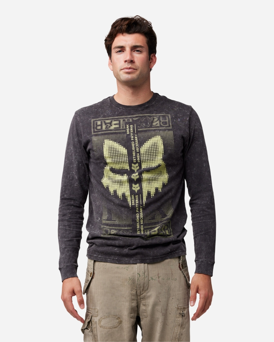 T-shirt Fox Racing Throttle manches longues - Noir