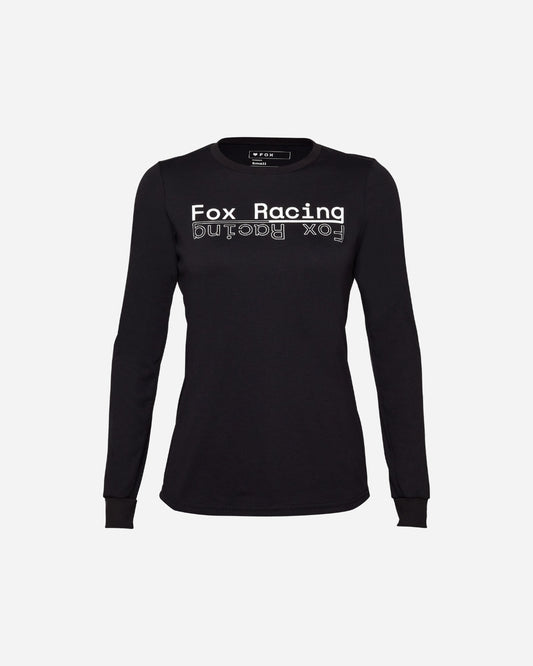 Fox Racing Ranger Drirelease Midweight Damen-Langarmtrikot – Schwarz